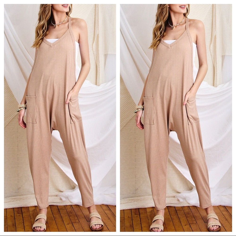 Fabulous Solid Harem Jumpsuit - Picture 2 of 4